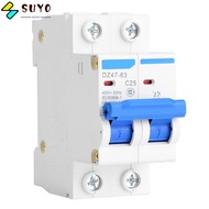 SUYO Circuit Breaker, 2P 400V AC DZ47-63 2P Circuit Breaker, Durable 25A/40A/50A/63A Miniature Circu