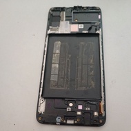 lcd amoled original samsung a70 only crack display 100% ok fingerprint also ok 100%