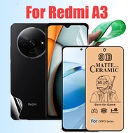 Ceramic ฟิล์ม นิ่ม เต็มจอ Redmi A3 A2Plus A1 13C 12C 9 9A 9C 9T note10 note11 note11s note12 pro ตรงรุ่น ติดง่าย สำหรับ XIAOMI RedmiA3 กระจกนิรภัยกันรอยหน้าจอ 015