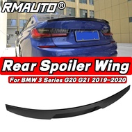 สปอยเลอร์ G20สำหรับ BMW 3ชุดคาร์บอนคุณภาพสูงไฟเบอร์สีดำมันวาวแต่งฝากระโปรงหลังแต่งรถปีกสปอยเลอร์หลัง