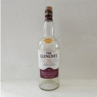 GLENLIVET格蘭利威威士忌/空酒瓶/玻璃空瓶/酒瓶/裝飾/容器/花瓶/冷水壼/收藏