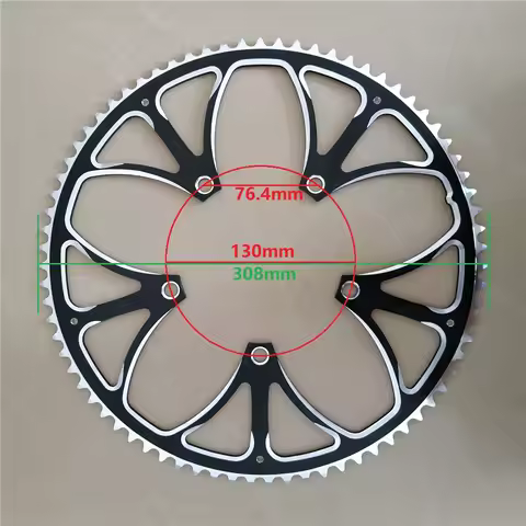 Folding Bikes Chainwheel 130BCD 65T 68T 70T 75T Aluminum Alloy Chain Wheel CNC Road Bicycle Chainrin