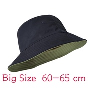 Bucket Hat Summer big size 58-65 cm Soft Cotton Sun Hat outdoor sun-protect Beach hat