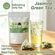 [Local stock] Jasmine Green Tea Dried natural flower tea (7s) soothe mood Boost Focus & Energy For M