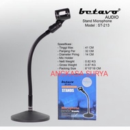 Stand Mic Meja Betavo ST 213 Stand Mic Spiral ST213 Tiang Mic Pendek