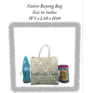 5x9x9 / 5x10x10 - Native Tampipi Bayong Bag (Made to Order) - CiL handicrafts