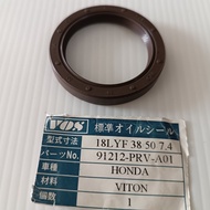 (1pcs VOS/18LYF 38x50x7.4) CrankShaft Oil Seal for Honda Crv S10 Rd1 2.0 Civic Sr4 eg So4 ek (91212-
