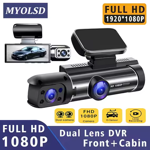 Dual Lens Car DVR FHD 1920*1080P Dash Camera Cabin Dashcam Vehicle Video Dash Cam Drive Recorder Int