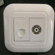 TV module socket outlet + telephone module Panasonic outlet socket