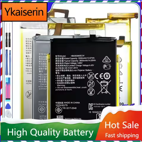 Battery for Huawei P8 P9 P10 P20 P30 P40 Pro Lite Max Plus/P smart 2019/Y5 Y6 II Y7 Y9 pro Prime 201