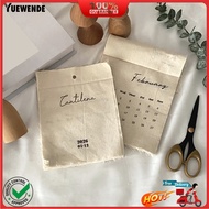 [YW]✯2026 Cloth Wall Calendar Wall Hanging Fabric Calendar Jan. 2026 - Dec. 2026 12 Month Calendar f
