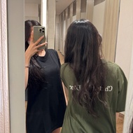 D5 T-shirt Embroidered Collar Basic Loose Form Unisex Youthful High Quality Stretch Cotton 2c Comfor