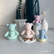 Swimming Bear Rubber Silicone Plaster Bear Ring Creative Bear diy Swimming Drop Ornaments Aromathera