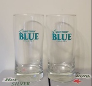 1對 Suntory Blue 啤酒杯 玻璃杯