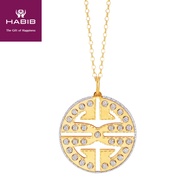 HABIB Oro Italia 916 Yellow and White Gold Necklace GC26980122(YW)-BI