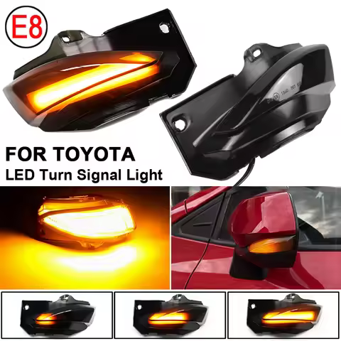 For Toyota Corolla Sport 2019 2020 Sienta XP170 Yaris XP210 LED Dynamic Turn Signal Light Rear View 