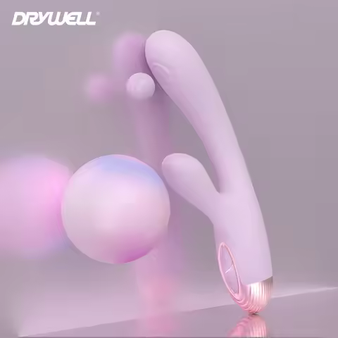 DRY WELL Rabbit Vibrator with Unique Patting Function Clitoris Stimulator Dildo with 10 Powerful Mod