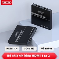 HDMI Splitter 1 in 2 out Unitek 116A - Bộ Chia HDMI 1 ra 2 cao cấp UNITEK V116A hỗ trợ độ phân giải