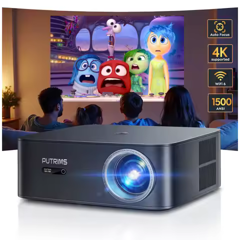 FHD 1080P Projector Bluetooth WiFi Projector Netflix Officially & AI Auto Focus 1500 ANSI 30000 lume