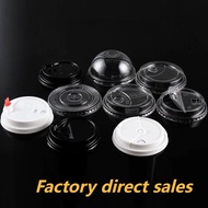 SCY.JK 【100pcs】 PET (95mm) FLAT/DOME/STRAWLESS/TALL FLAT Lid & Plastic disposable cup lid