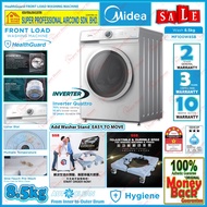 Midea Washer Machine MF100W85B 8.5kg Front Load Washer Machine Inverter Motor