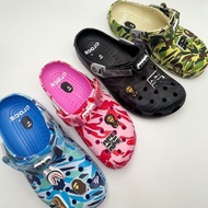 Crocs  Sandals for men and women Unisex Couple green Blue  Pink Black Bape  YABL