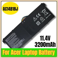 AC14B18J 11.4V 3200mAh Laptop Battery for Acer Aspire E3-111 E3-112 ES1-531 MS2394 B115-MP N15Q3