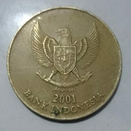 Coin 500 rupiah melati 2001