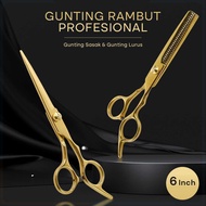 KNIFEZER Straight Hair Scissors Buffing Stainless Steel 4Cr13 - N2