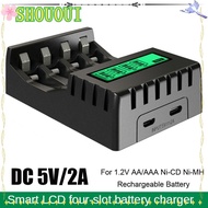 SHOUOUI Intelligent Battery Charger Stable Portable Rechargeable Fast Charging Dock for AA/AAA NI-CD NI-MH Rechargeable Batteries