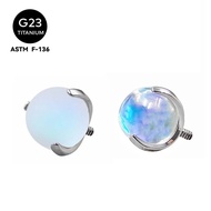 F136 titanium alloy moonstone tongue stud earring replacement accessory head G23 titanium