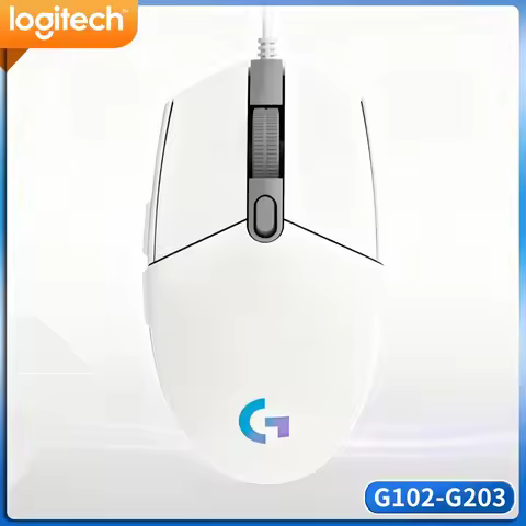 Logitech G102 Wired Gaming Mouse, HERO 8000 DPI Sensor, RGB Sync, 6 Programmable Buttons For FPS Gam
