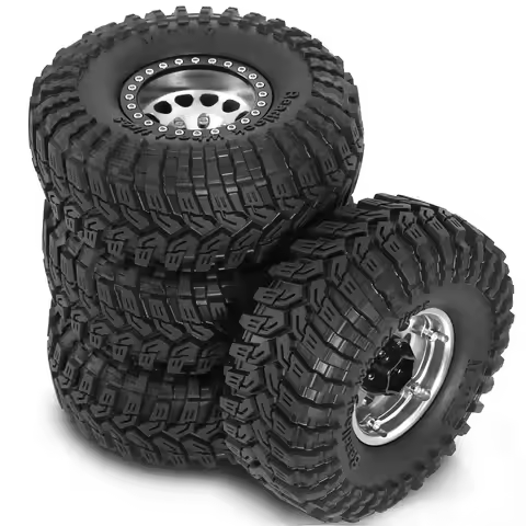 RC 1.9" Beadlock Wheel 1.9 Beadlock Tire for 1/10 SCX10 90046 AX103007 SCX10 II III TRX4 6 Gen7 8 RC