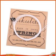 [PrettyiaSG] White Nylon Ukulele Strings For 21'' 23'' 26'' Ukulele