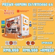 MEOWX-GAMING i57/RTX5060 6.6 PC GAMING PACKAGE / 32GB DDR5 / 1TB SSD / CPU OPTIONS + GPU OPTIONS