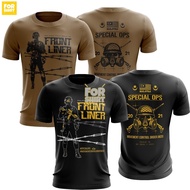 Forshirt 3D PRINT MEN'S TSHIRT BAJU JERSEY FRONTLINER ARMY FIGHT COVID-19 MALAYSIA HERO(READY STOCK)