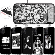 iPhone 11 Pro Max Samsung Galaxy A6 Plus A7 A8 A9 2018 Silicone Phone Case horror comic junji ito Tomie Tees Black Cover