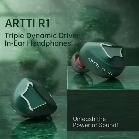 ARTTI R1 HIFI Earphone 2+1 Triple Dynamic Driver In-ear Music Headphone with Detachable 0.78 2pin Co