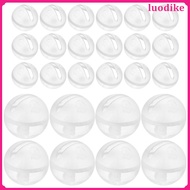 30 Pcs Baby Toys Doll Making Supplies Sensory Rattle 1.80X1.80X1.80CM Transparent