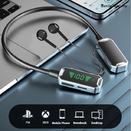 DANILO Wireless Bluetooth Earphone, LED Display Magnetic Neckband Headset, Neck-hanging Headsets Ste