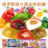 Buah-buahan rusia-berperisa campuran gummy tembikai strawberi Pop jus gula-gula