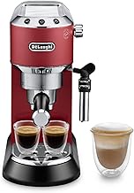 DeLonghi Dedica Style EC685.R - Espresso Coffee Machine, Panarello Steam Wand, 15 Bar, Plastic Tampe