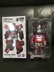 變形金剛 柯柏文 Transformers  Optimus prime BE@RBRICK TRANSFORMER Bape Play Bearbrick 200% 紅色迷彩