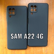 PROMO Case Samsung A22 4G/5G/M32 4G Soft Case Black Matte Slim Camera Protect Luxury Casing