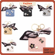 YUJINX Keychain, Mini Creative Earphone Storage Bag,  Leather Solid Color Earphone