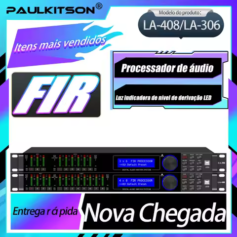 Paulkitson Digital Professional LA Series Audio Processor 64 Bits Dsp With FIR Speaker Stage Balanci
