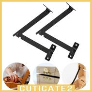 [Cuticate2] Lid Support Hinges Heavy Duty Brackets Metal for Wooden Box Cupboard Cabinet