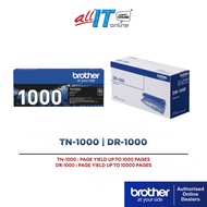 Brother TN-1000 Toner Cartridge / Brother DR-1000 Drum Unit for 1110 1210W 1510 1610W 1810 1910W 100