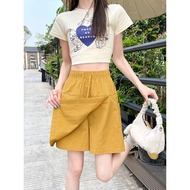 工装裙裤女夏季半身裙子百搭时尚设计感防走光短裙Crock Culottes Women's Summer Half-length Skirt All-match Fashion20251218
