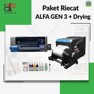 Paket Printer Riecat Alfa Gen 3 Dengan Mesin Drying Diskon